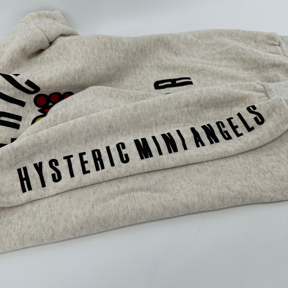 Hysteric Mini Crewneck Sweatshirt Size 140 US 10 Grey Oatmeal Mini-Chan Logo - Picture 12 of 12